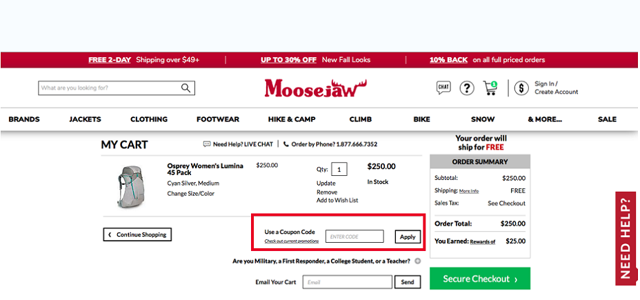 MooseJaw Coupons