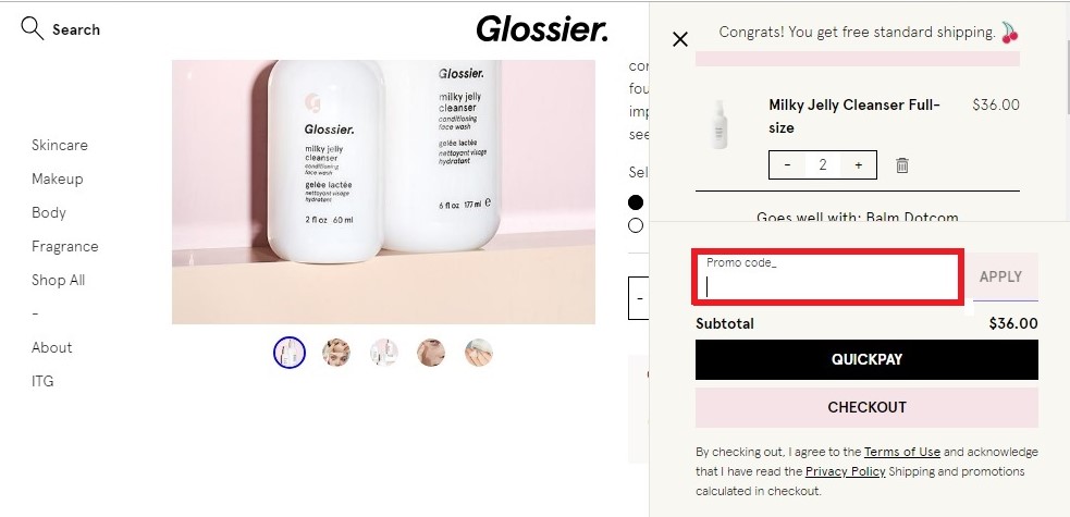 Glossier Coupons