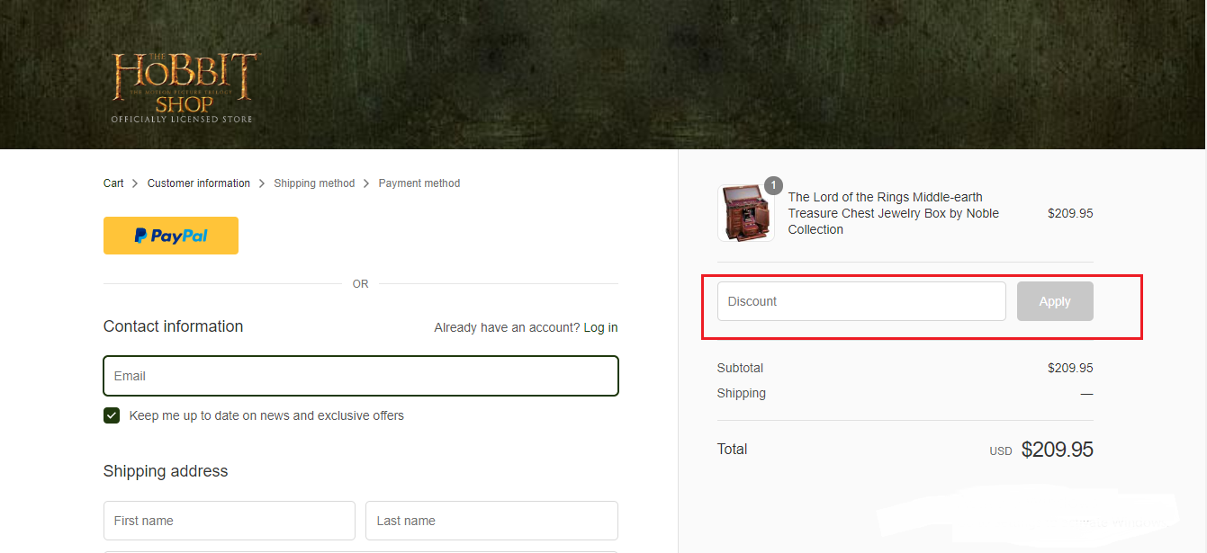 The Hobbit Shop Coupons