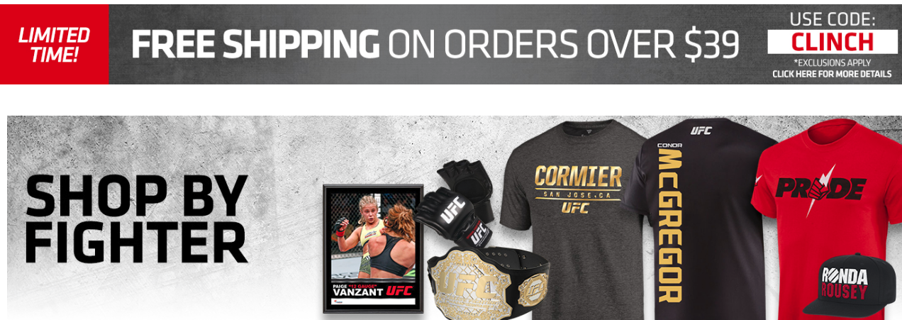 UFC Store Coupons