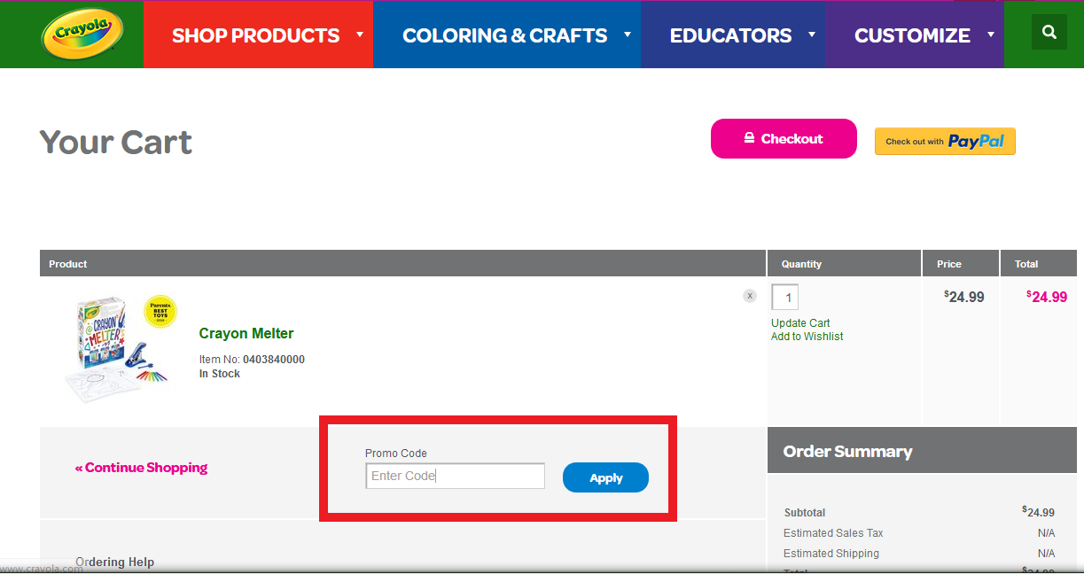 Crayola Store Coupons